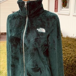 Green / Silver Zip Fleece Jacket